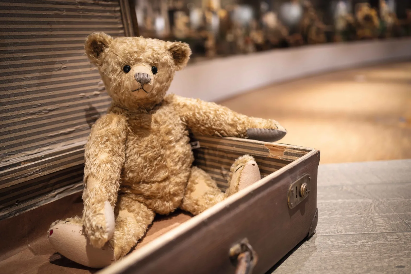 Online Steiff Baerle 43 PAB 1905 Vintage-Replica, 60 cm, beige
