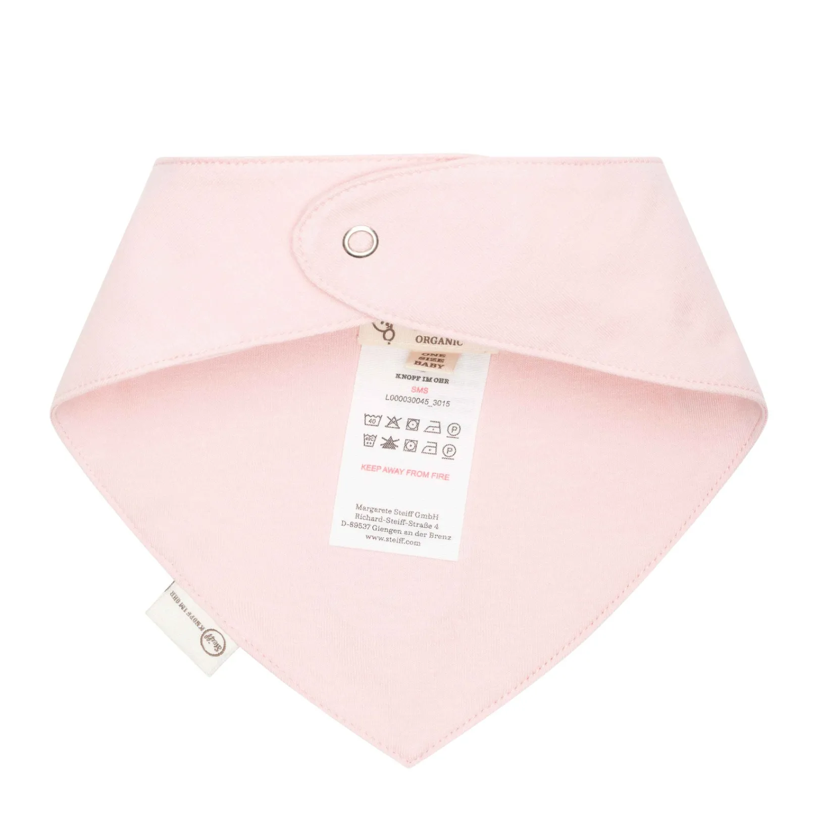 Clearance Steiff Bandana GOTS, pink rose