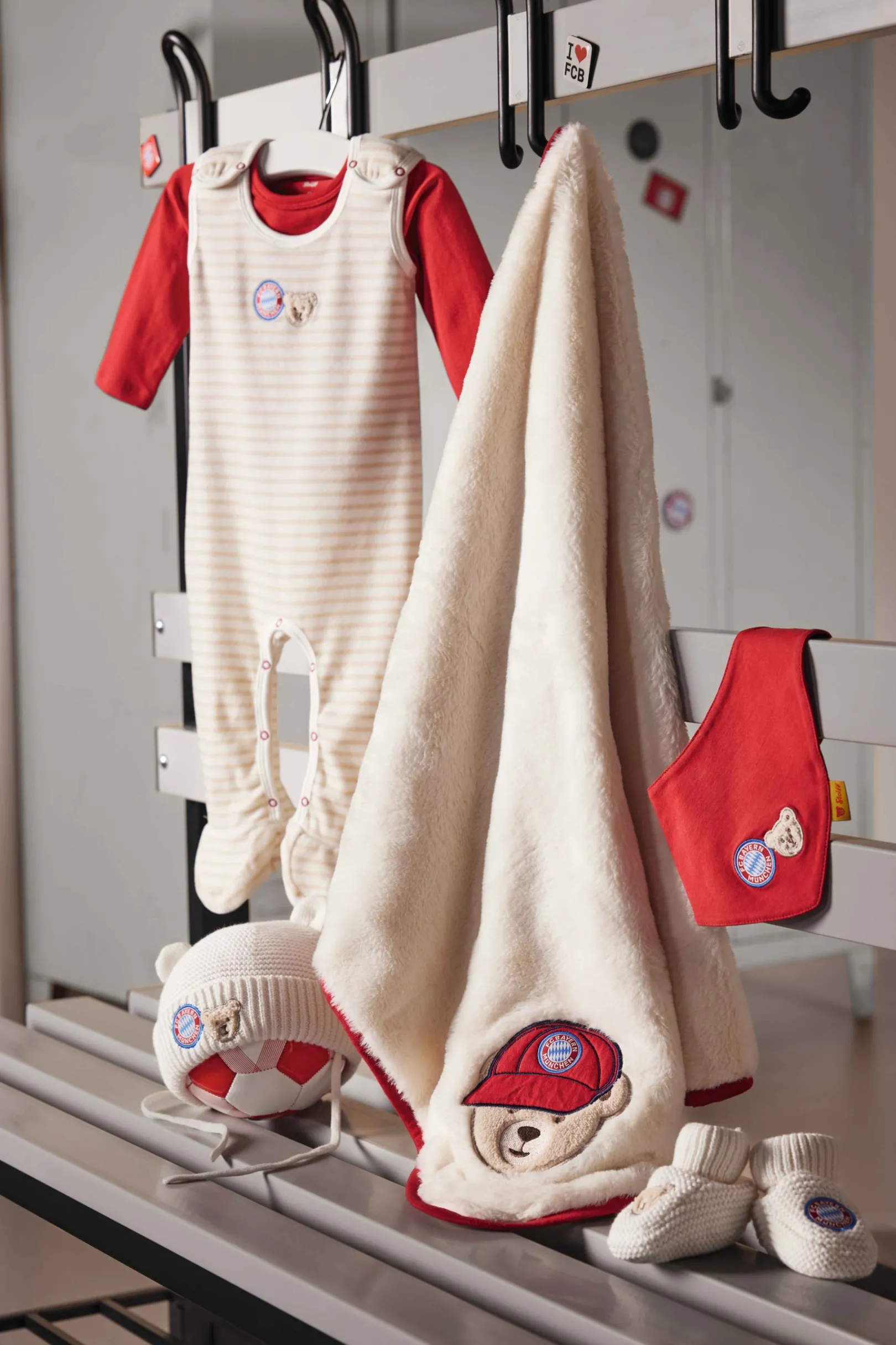 Online Steiff Bandana pack of 2 FC Bayern, beige