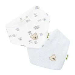 New Steiff Bandana pack of 2, for Boys white