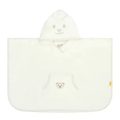 Outlet Steiff Bath Poncho, white