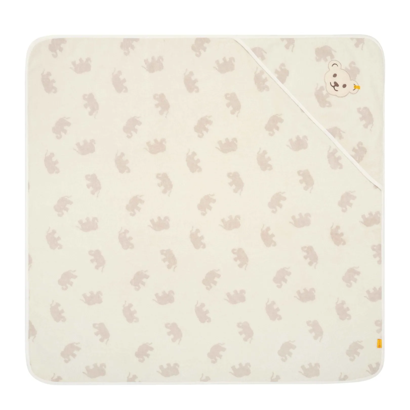 Hot Steiff Bath towel with hood, white