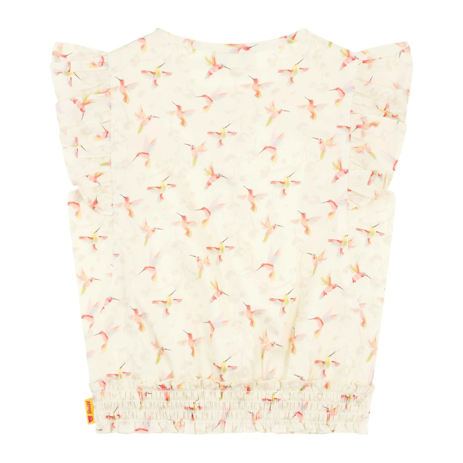 Discount Steiff Blouse shortsleeve, for Girls beige