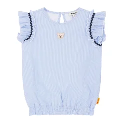Hot Steiff Blouse shortsleeve, light blue for Girls lightblue