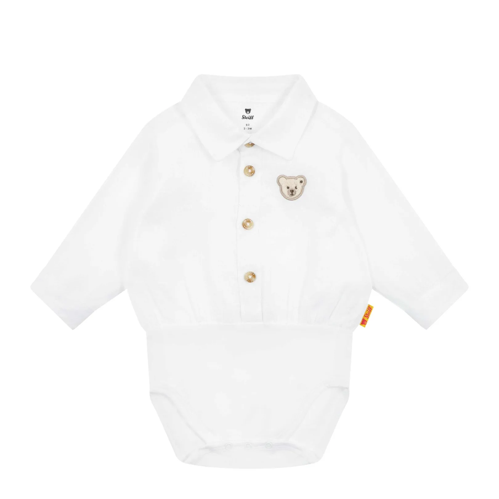 New Steiff Body longsleeve, for Boys white