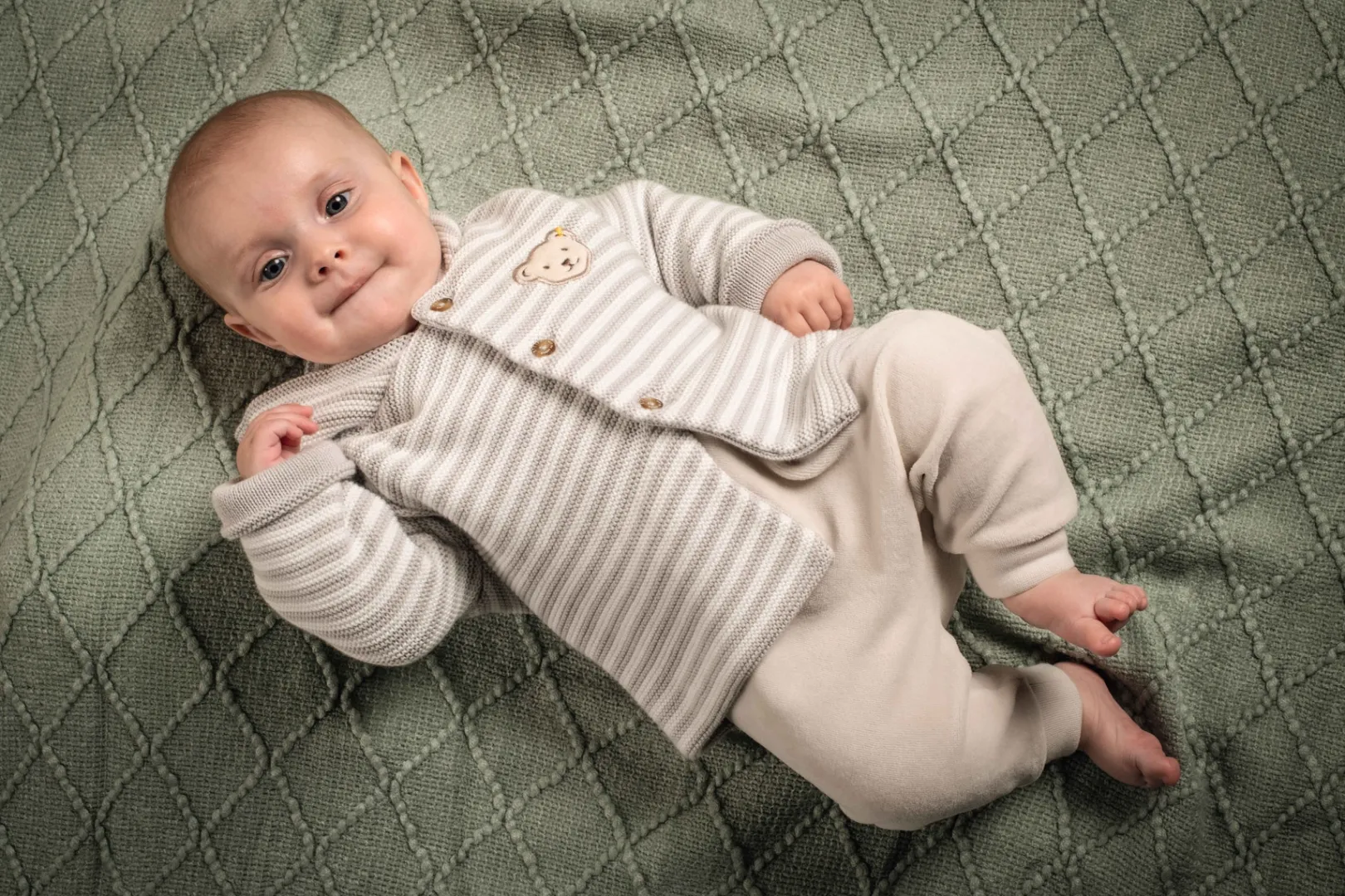 New Steiff Cardigan GOTS, beige