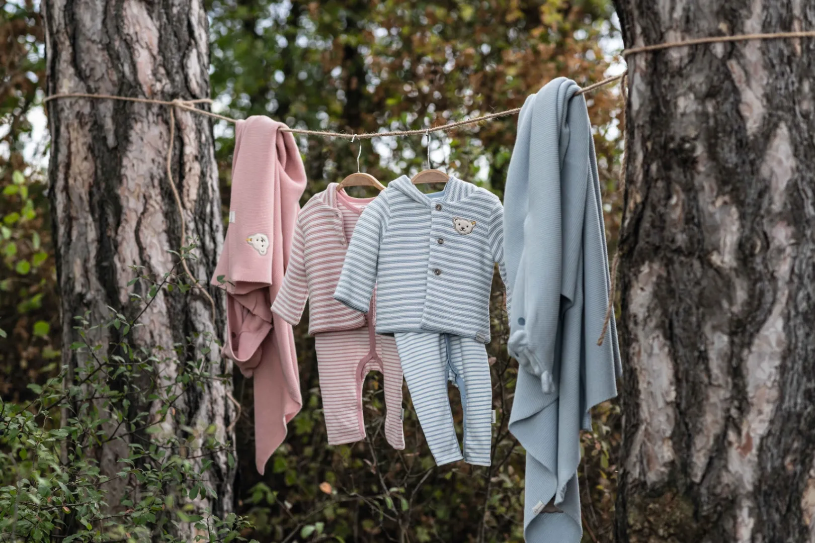 Sale Steiff Cardigan GOTS, pink rose