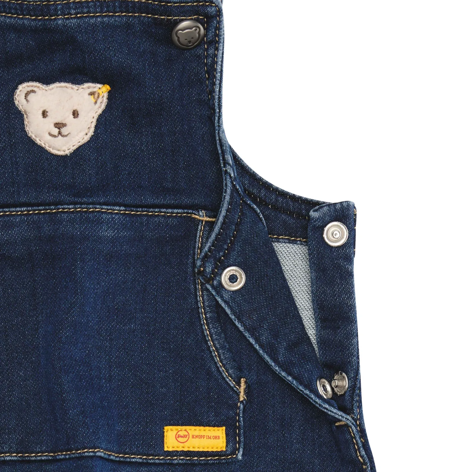 Fashion Steiff Denim Dungarees, dark blue darkblue