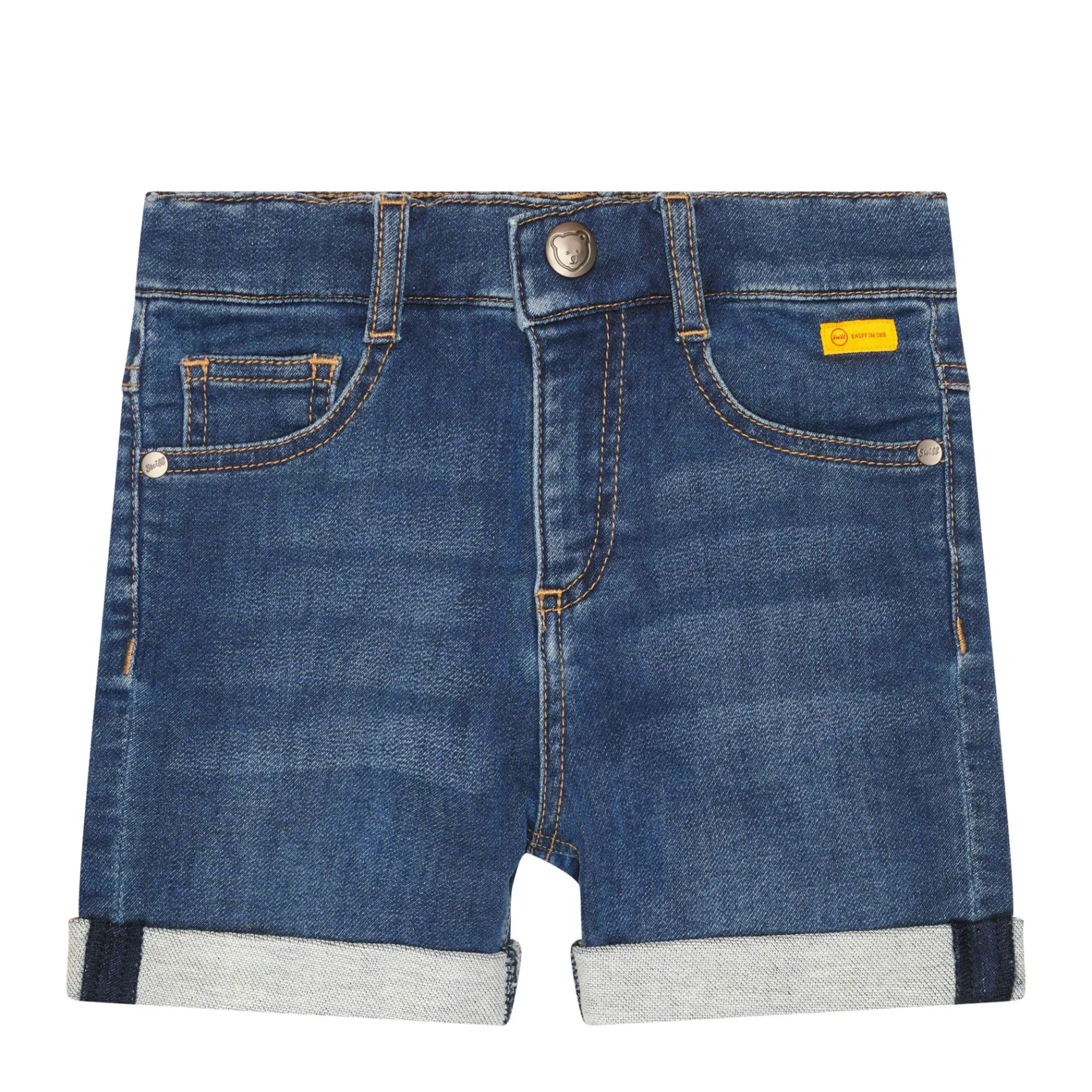 Clearance Steiff Denim Shorts, dark blue for Boys darkblue