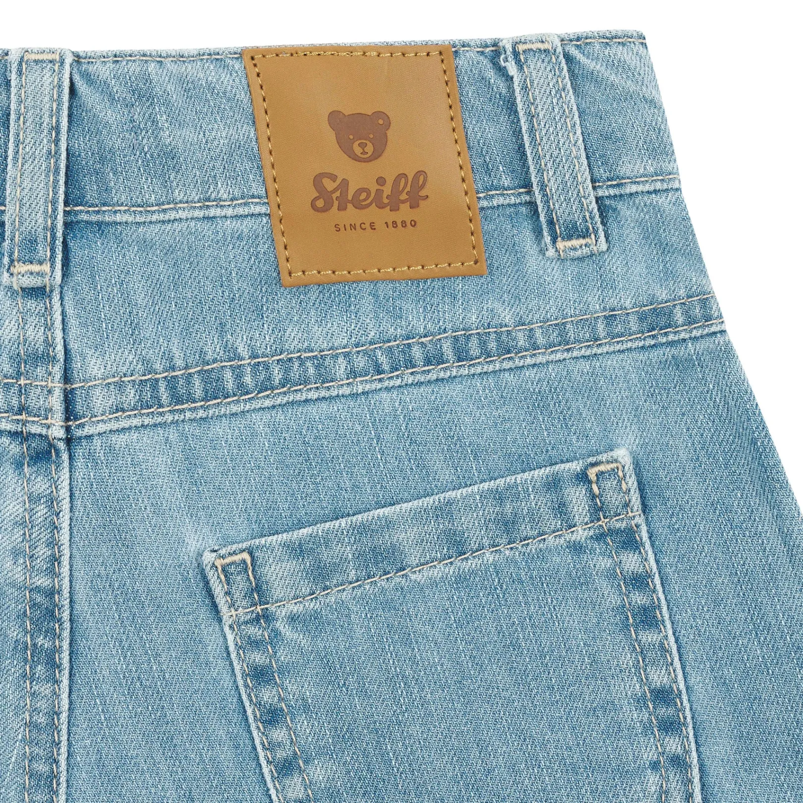 Outlet Steiff Denim Shorts, medium blue for Girls mediumblue