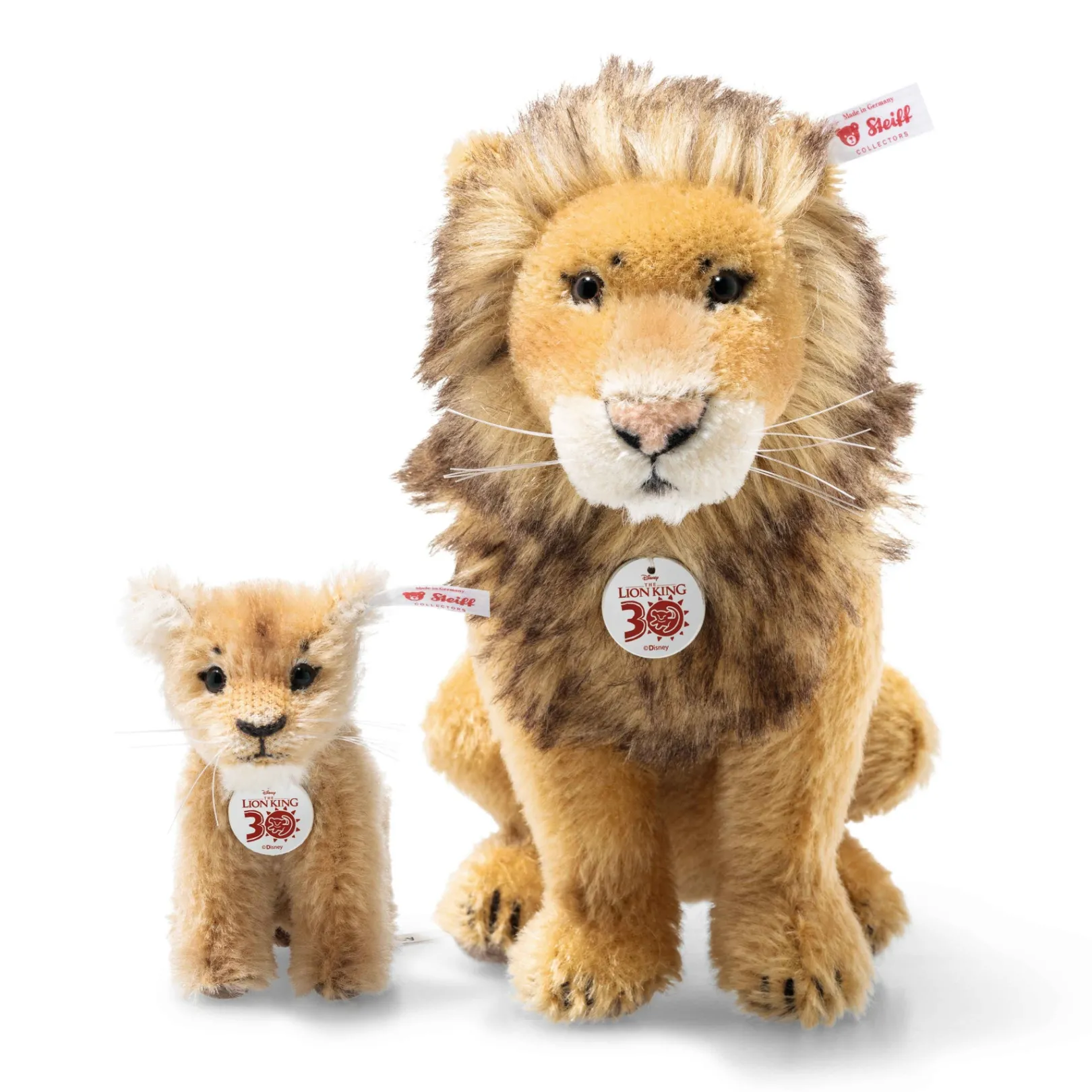 Best Steiff Disney Lion King Mufasa and Simba 30th Anniversary, 17 cm, multicoloured