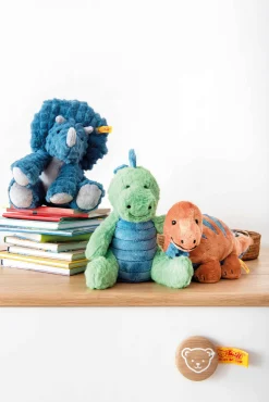 Fashion Steiff Dixi triceratops, 28 cm, medium blue