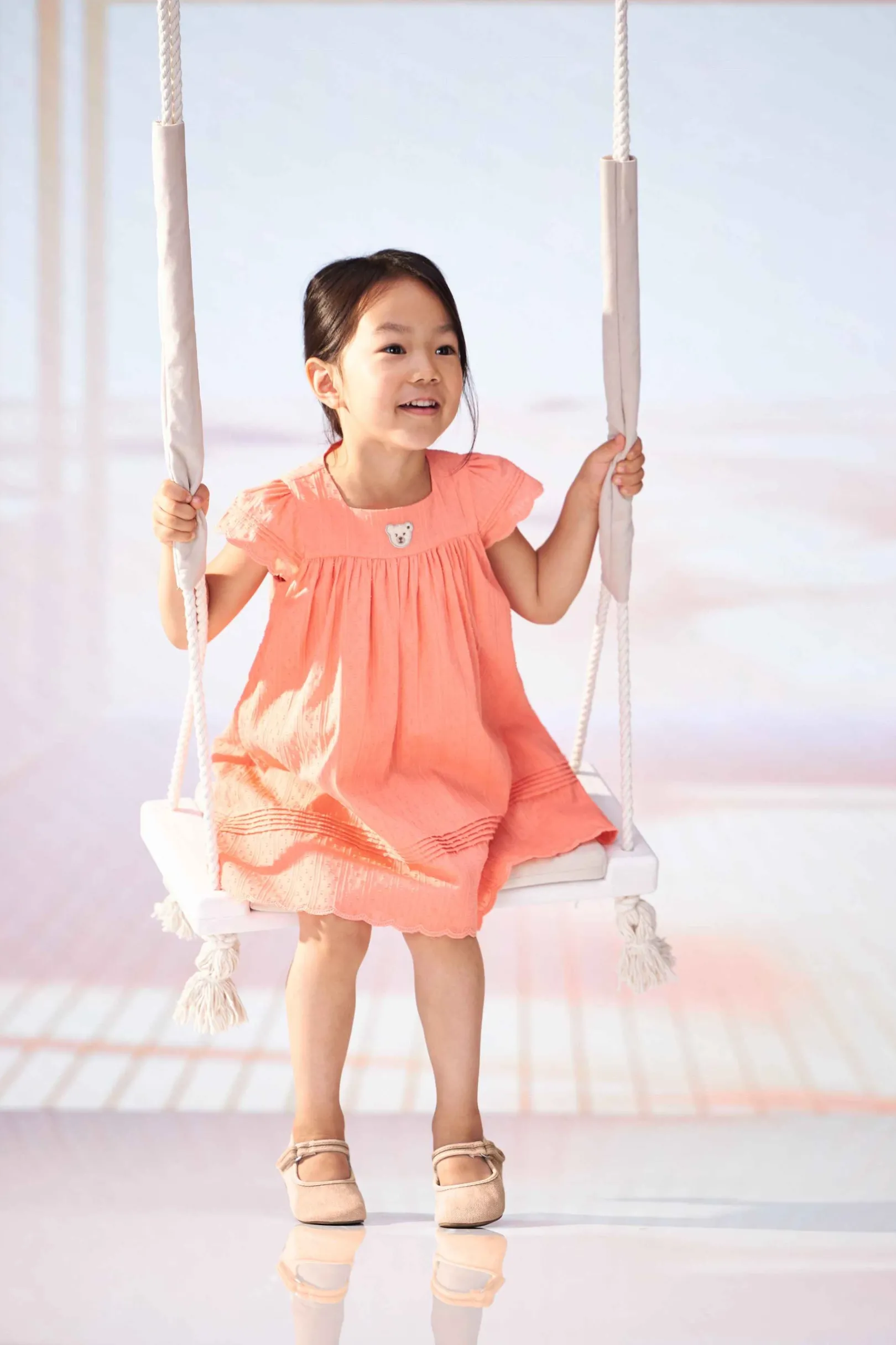 New Steiff Dress, for Girls orange