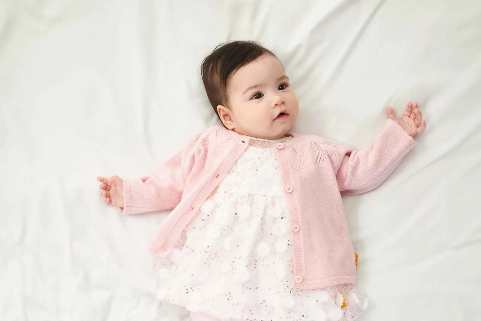 New Steiff Dress, for Girls white