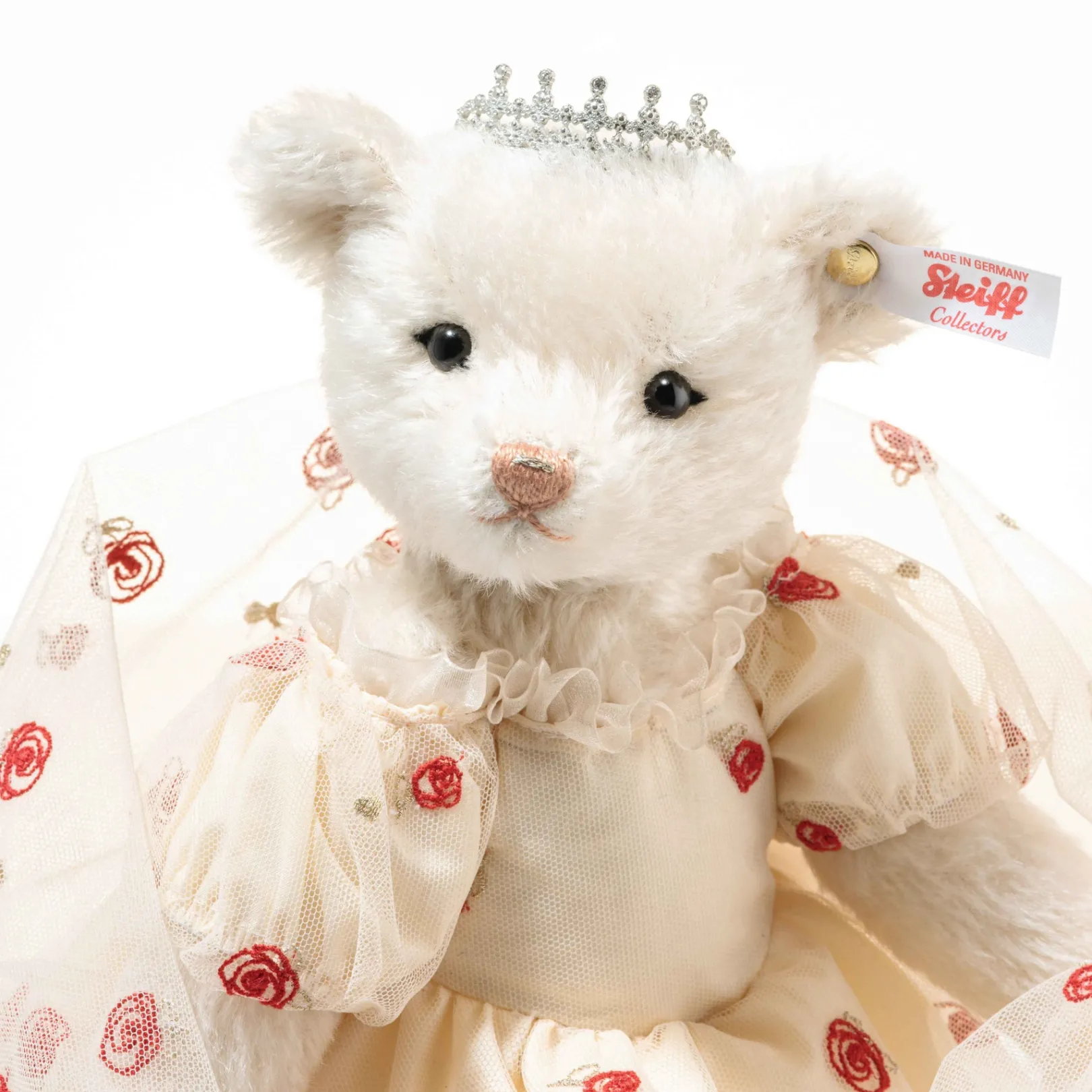 New Steiff Empress Elisabeth Teddy bear, 29 cm, white