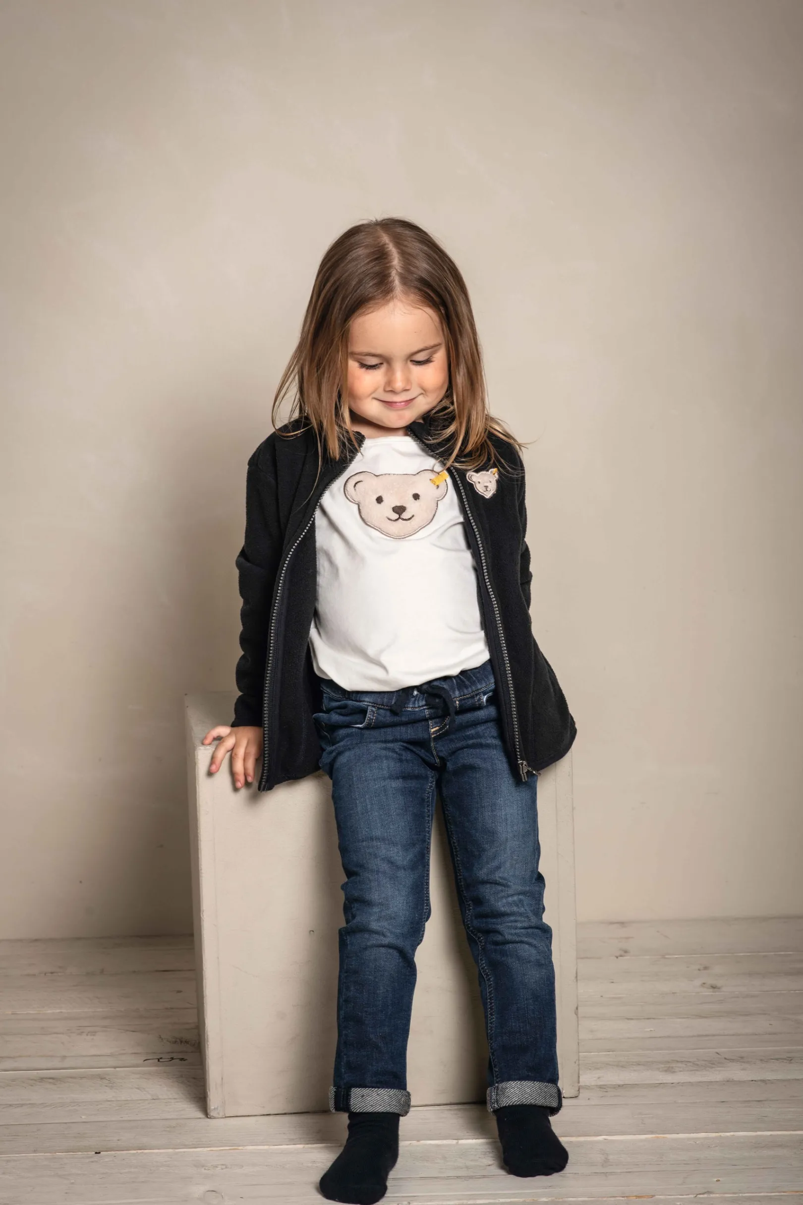 Sale Steiff Fleece Jacket, dark blue darkblue