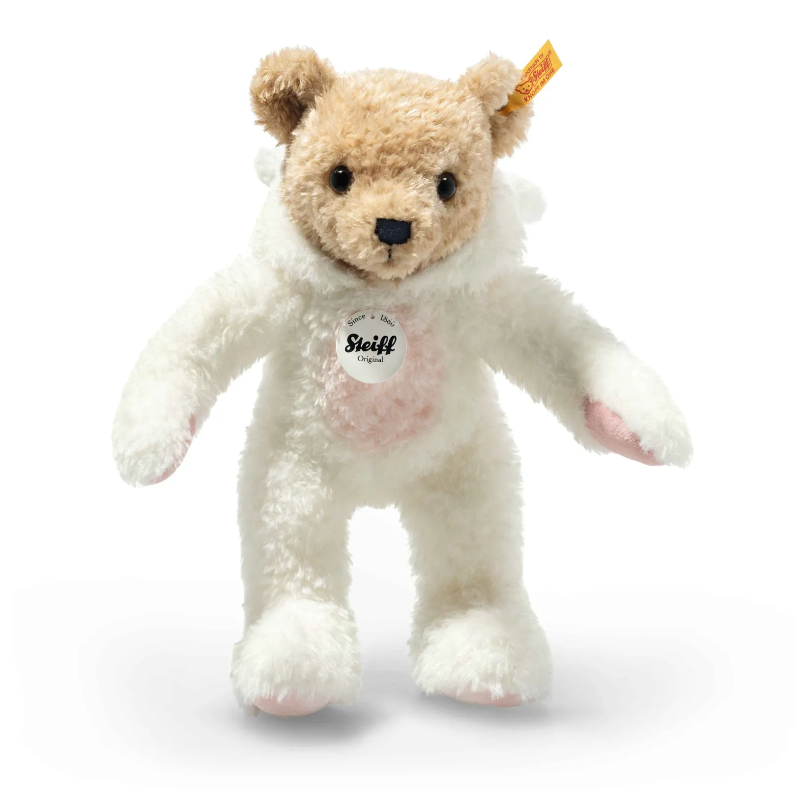 Fashion Steiff Hoodie-Teddy bear rabbit, 27 cm, white
