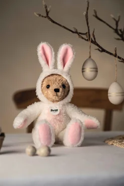 Fashion Steiff Hoodie-Teddy bear rabbit, 27 cm, white