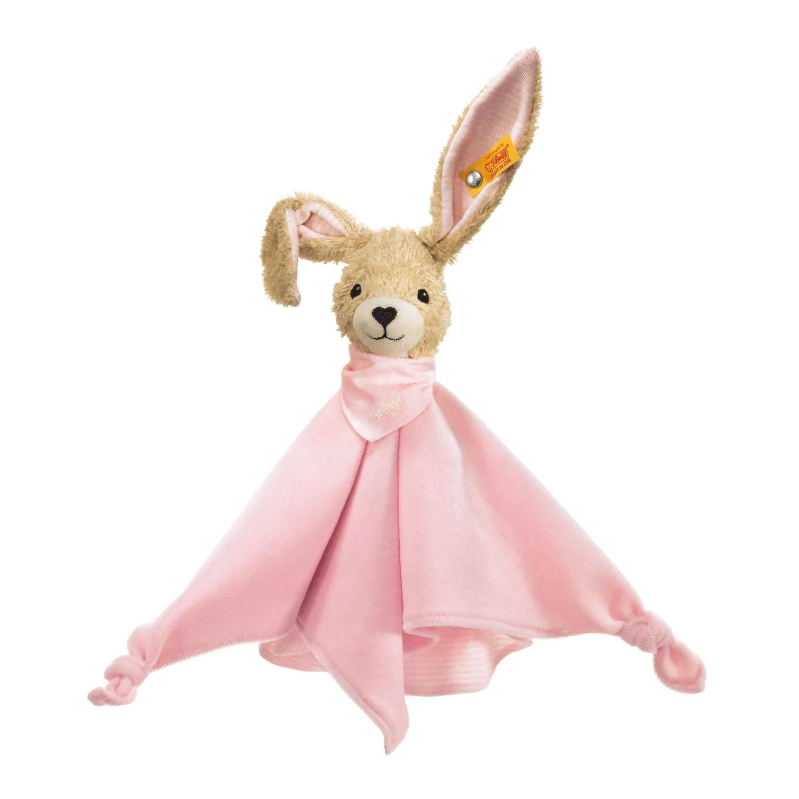 Online Steiff Hoppel rabbit comforter, 28 cm, pink