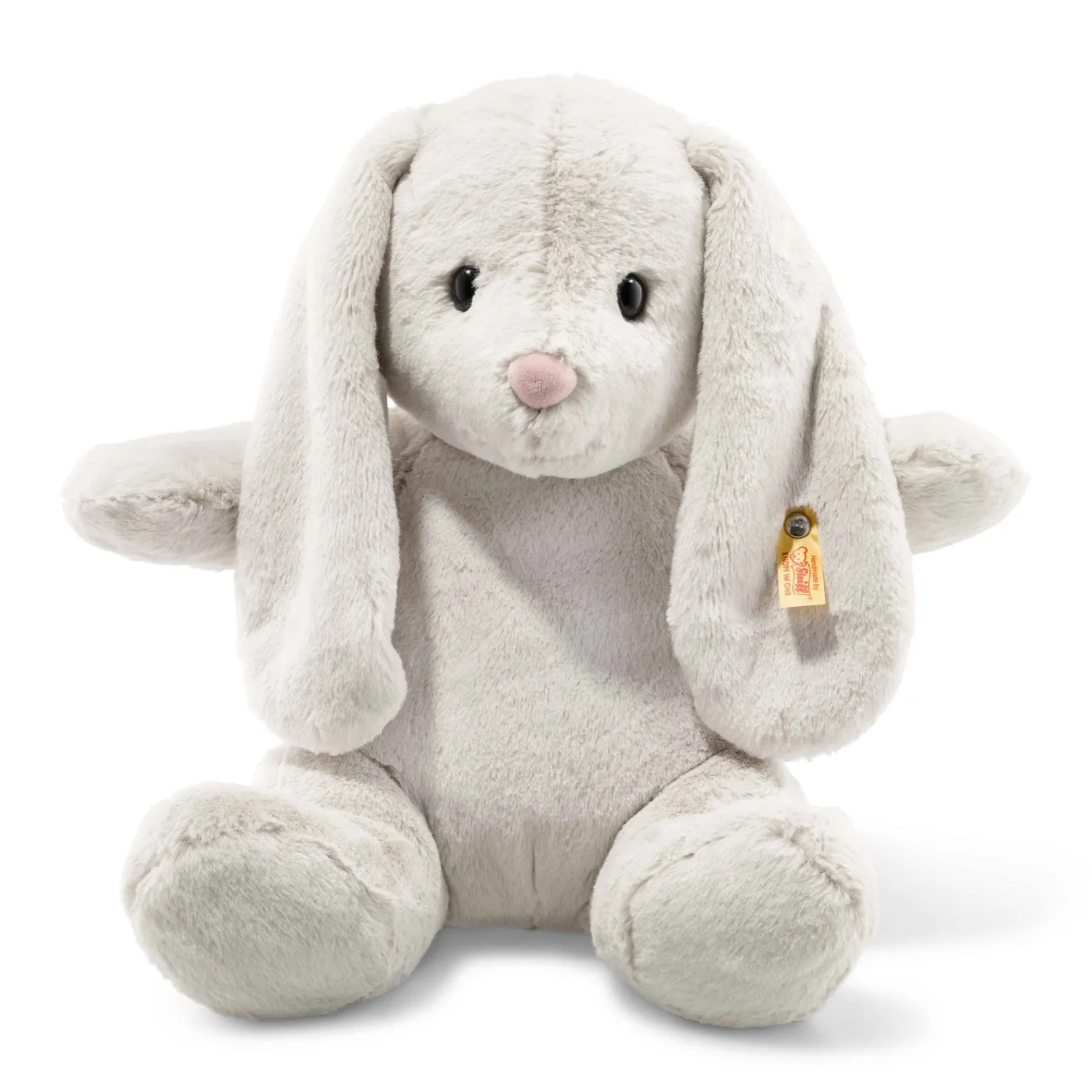 New Steiff Hoppie rabbit, 38 cm, light grey
