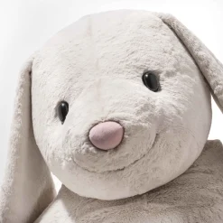 Hot Steiff Hoppie rabbit, 80 cm, light grey