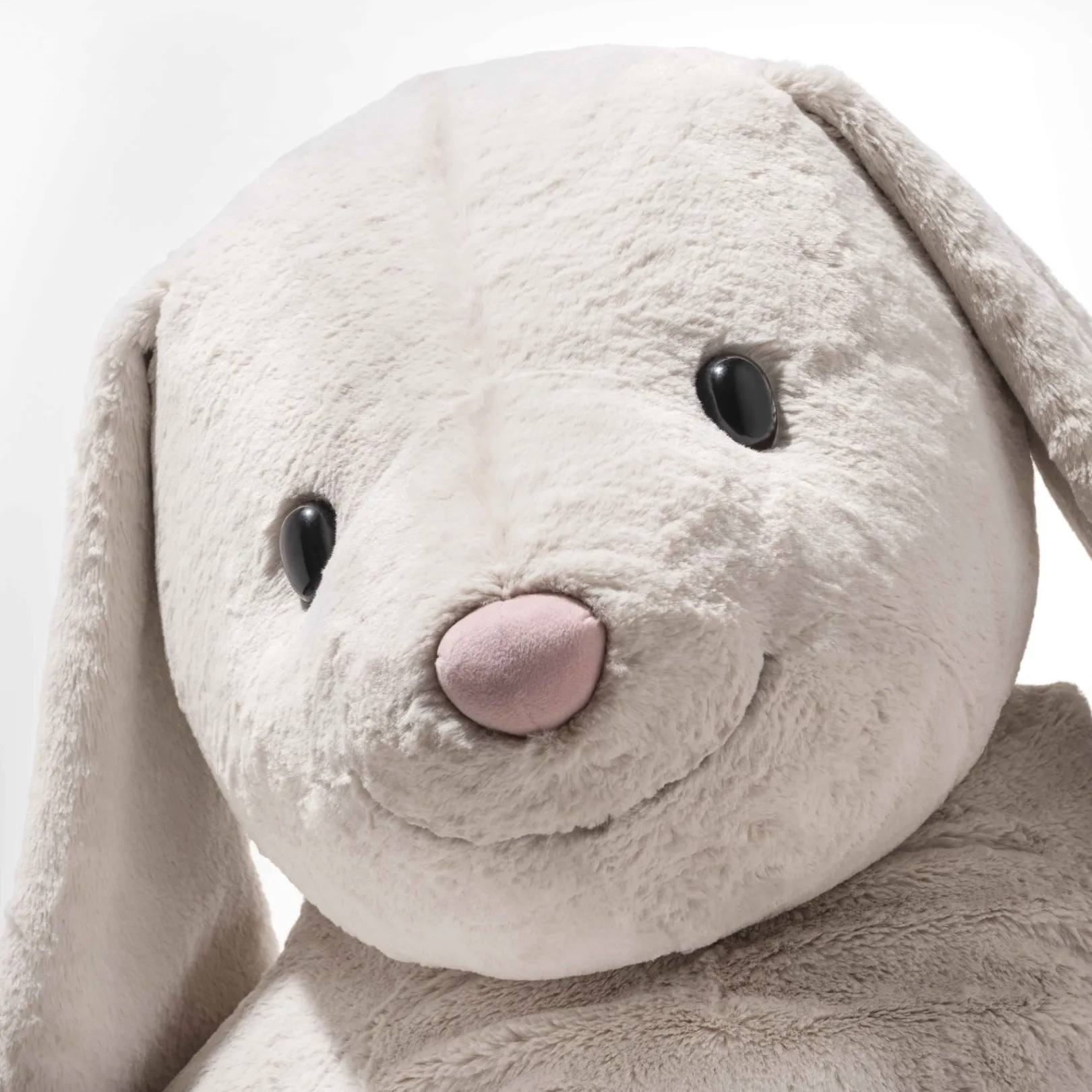 Hot Steiff Hoppie rabbit, 80 cm, light grey