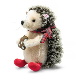 Best Steiff Ivo Christmas hedgehog, 19 cm, dark brown