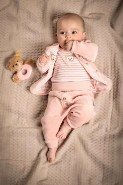 Clearance Steiff Jacket reversible GOTS, pink rose
