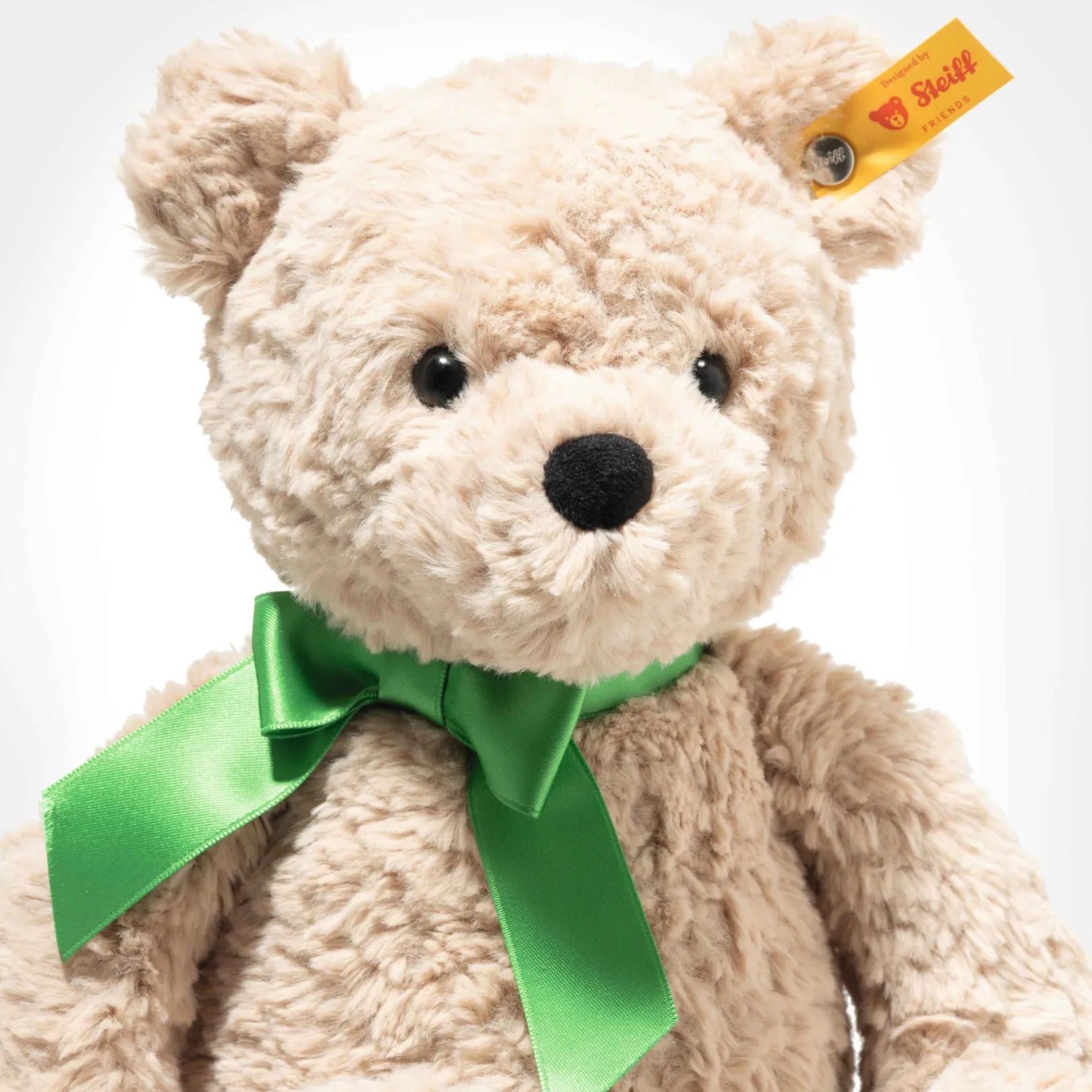 New Steiff Jimmy Teddy bear – Good Luck, 30 cm, beige