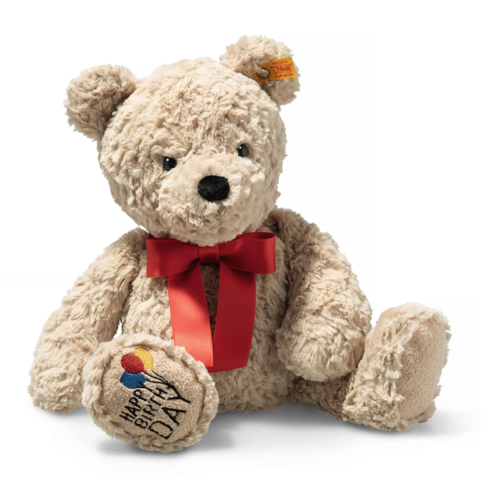 Discount Steiff Jimmy Teddy bear – Happy Birthday, 35 cm, beige