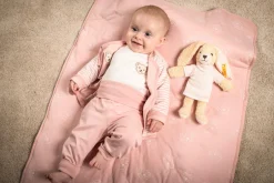 Online Steiff Jogger Pants GOTS, pink rose