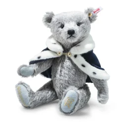 Best Steiff King Charles III Long to Reign Over Us, 31 cm, light grey