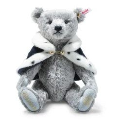 Best Steiff King Charles III Long to Reign Over Us, 31 cm, light grey