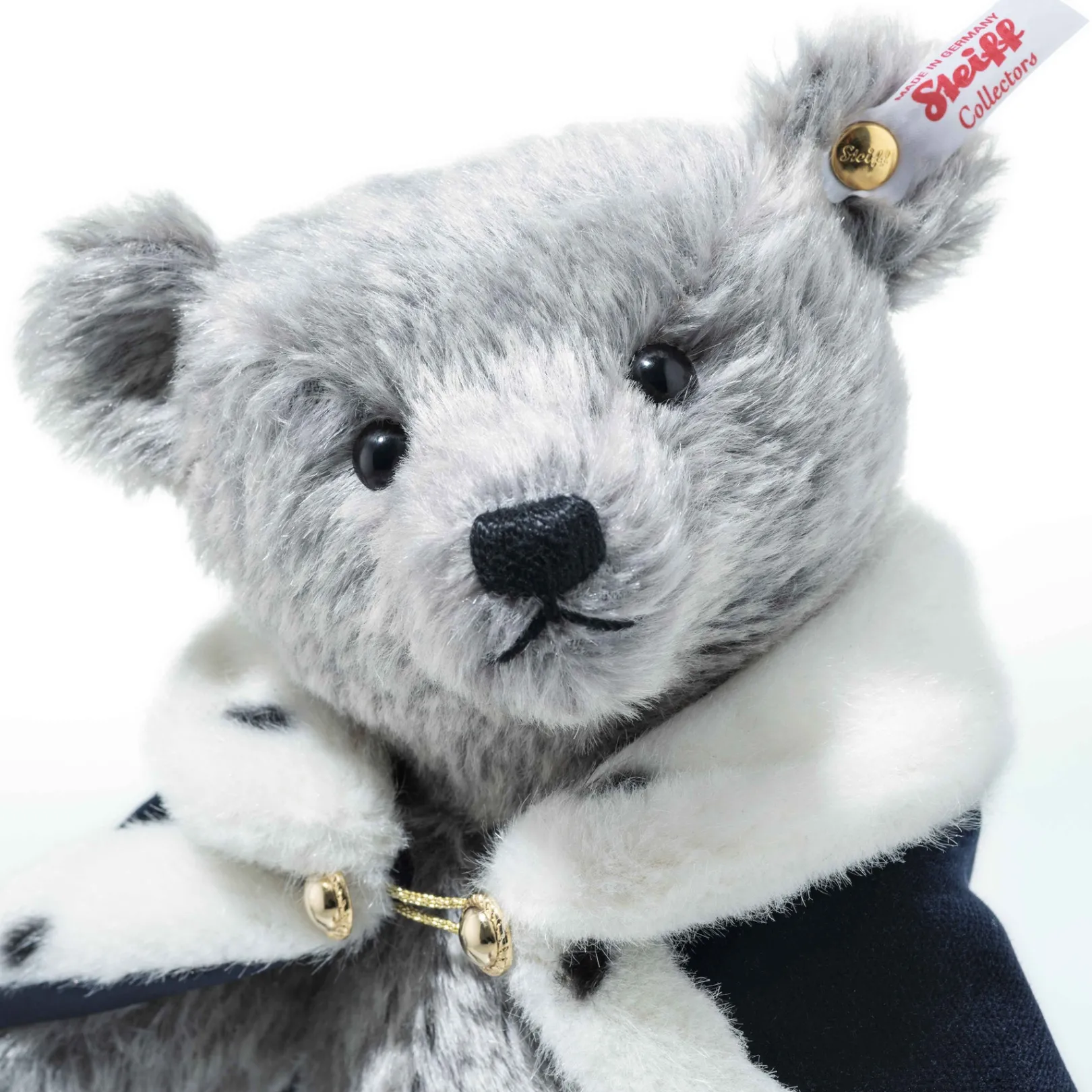 Best Steiff King Charles III Long to Reign Over Us, 31 cm, light grey