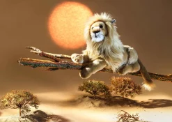 Discount Steiff Leo lion, 45 cm, beige