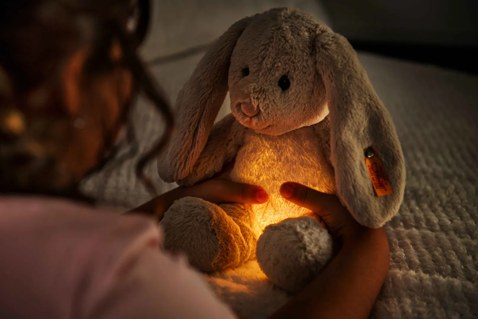 Online Steiff Light at Night Hoppie rabbit , 28 cm, light grey