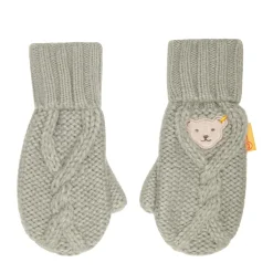Sale Steiff Mittens, light grey for Boys lightgrey