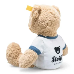 Sale Steiff Museum Teddy bear Ben with little elephant T-shirt, 30 cm, beige