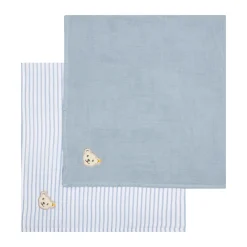 Fashion Steiff Napkin pack of 2 GOTS, light blue lightblue