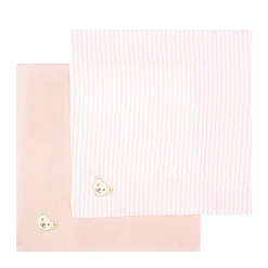 Sale Steiff Napkin pack of 2 GOTS, pink rose