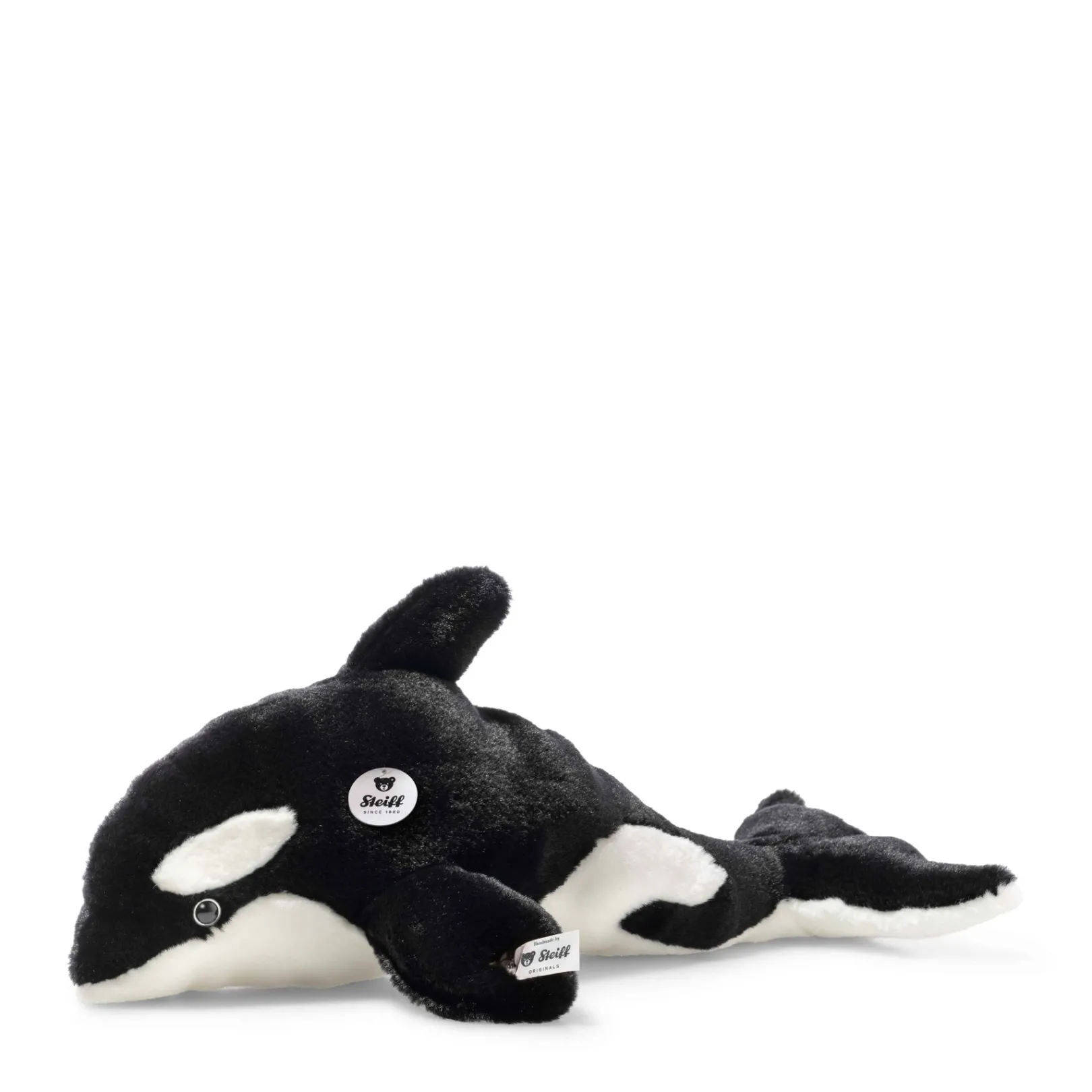 Outlet Steiff Ozzie orca with squeaker, 37 cm, black