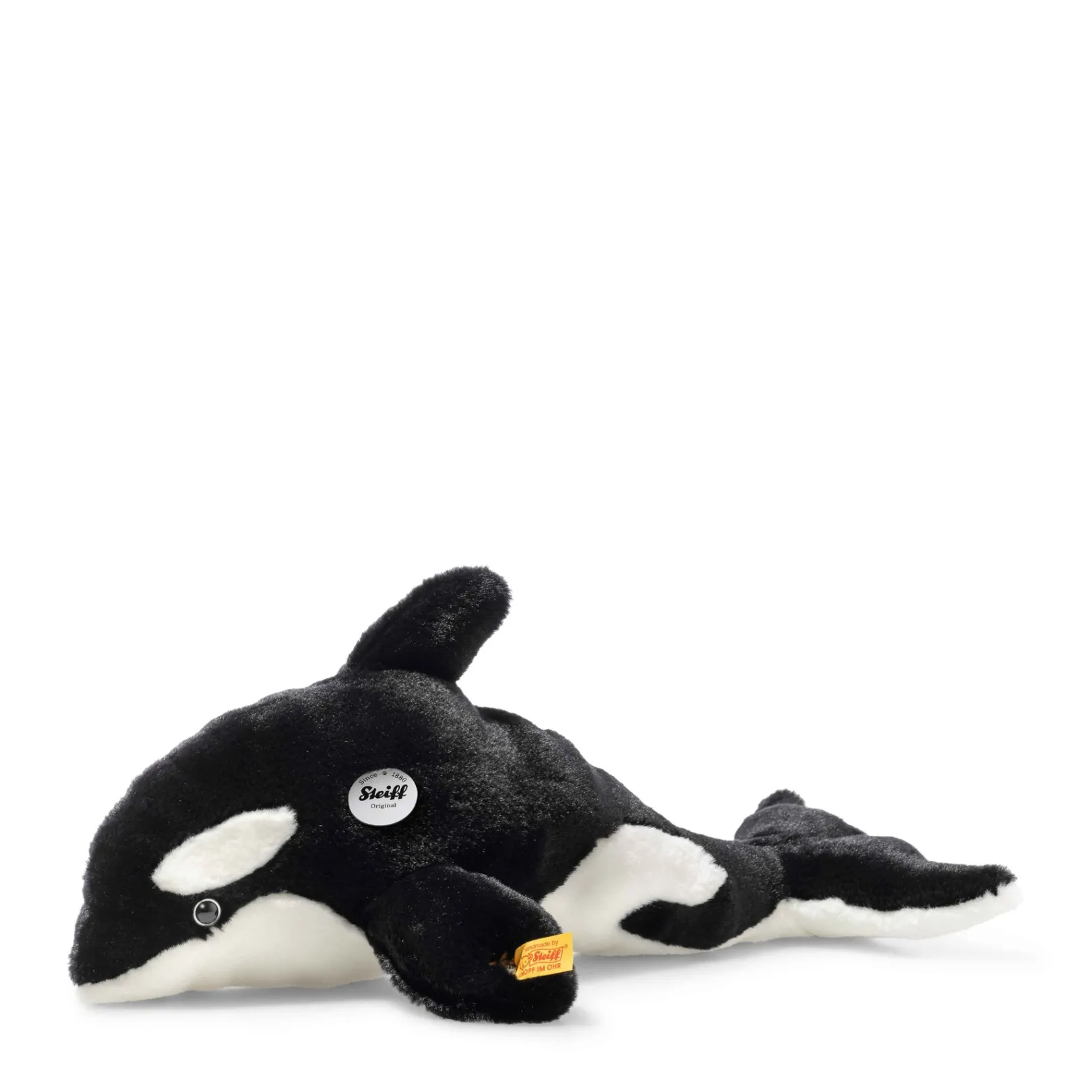 Outlet Steiff Ozzie orca with squeaker, 37 cm, black