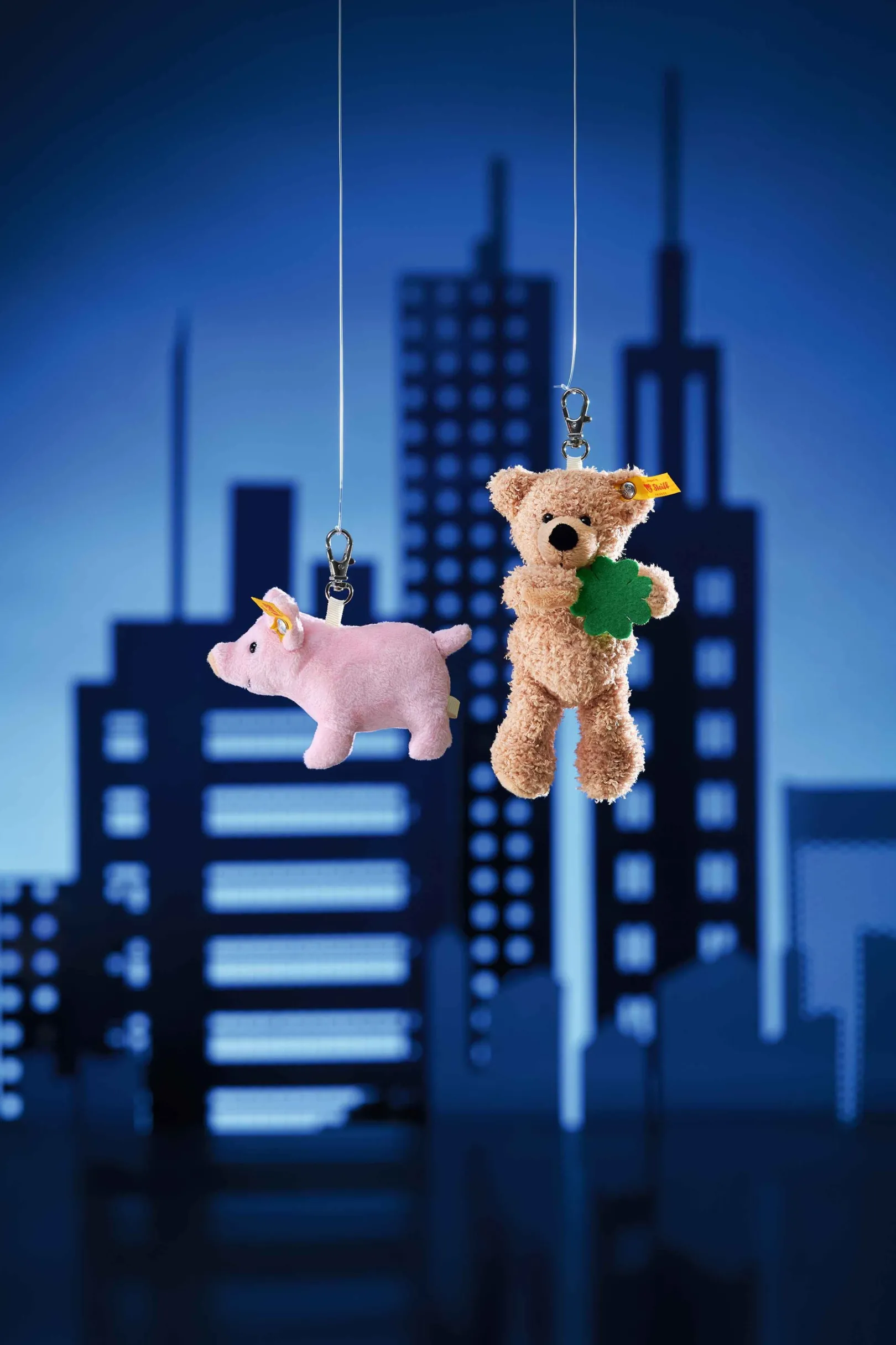 Hot Steiff Pendant lucky charm pig, 9 cm, pink