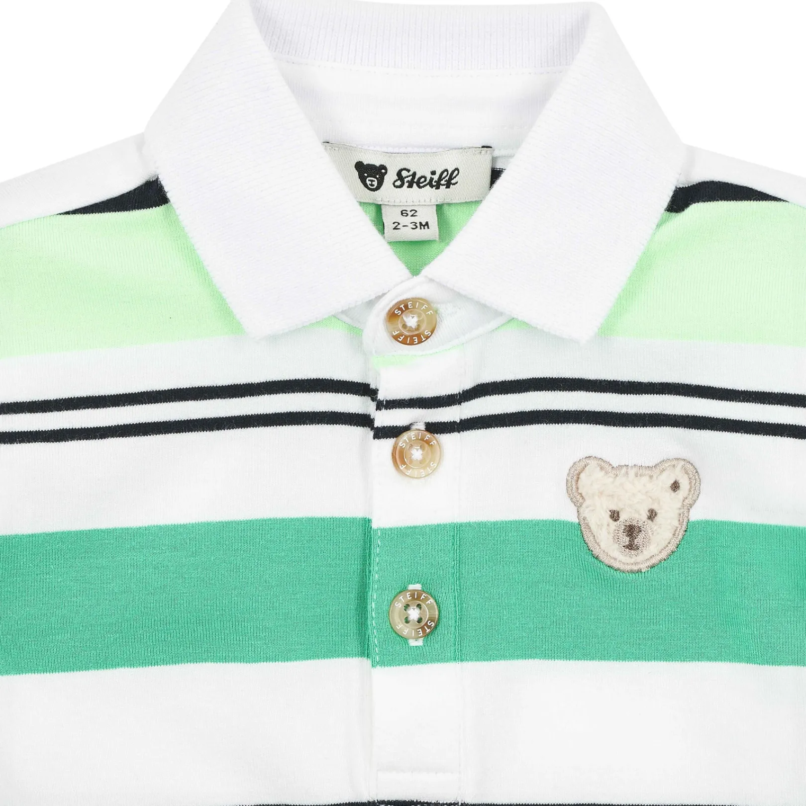 Sale Steiff Poloshirt shortsleeve, light green for Boys lightgreen