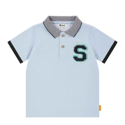 New Steiff Poloshirt shortsleeve, light blue for Boys lightblue