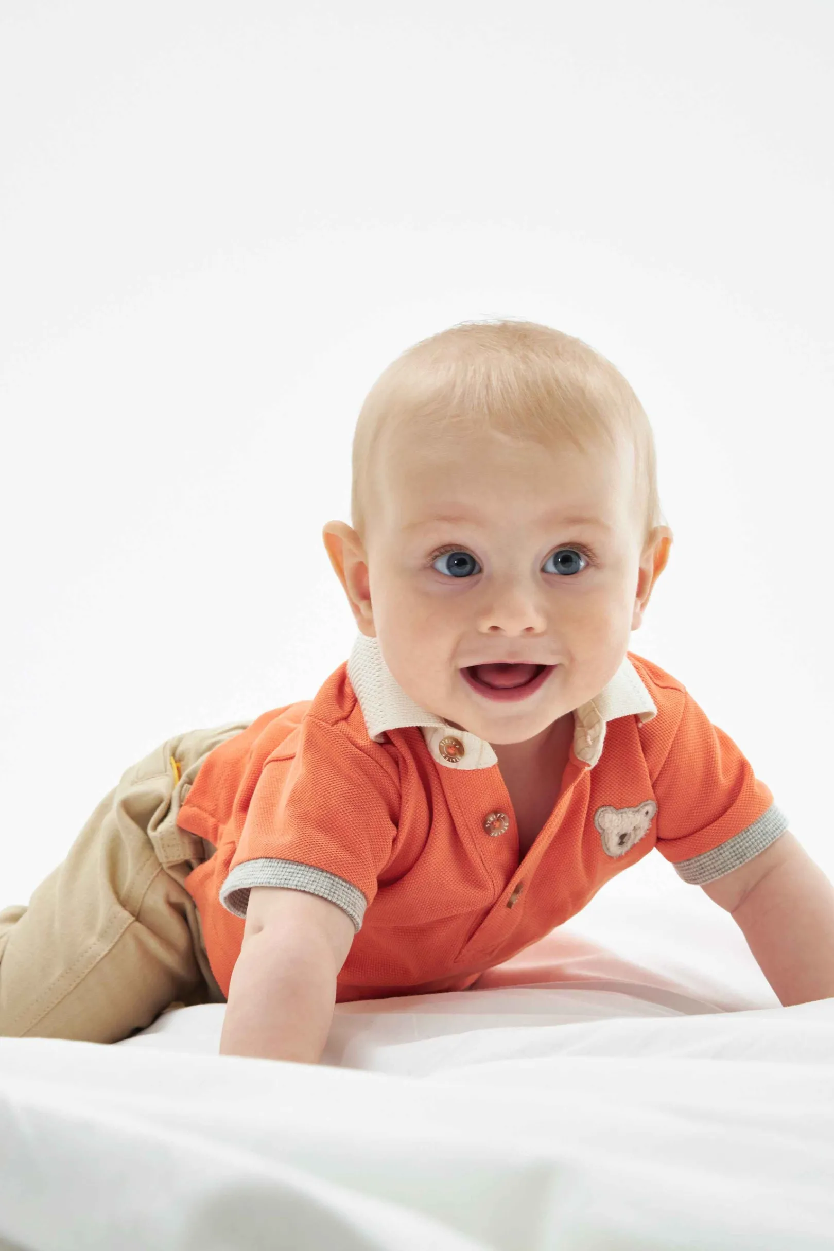 Sale Steiff Poloshirt shortsleeve, for Boys orange