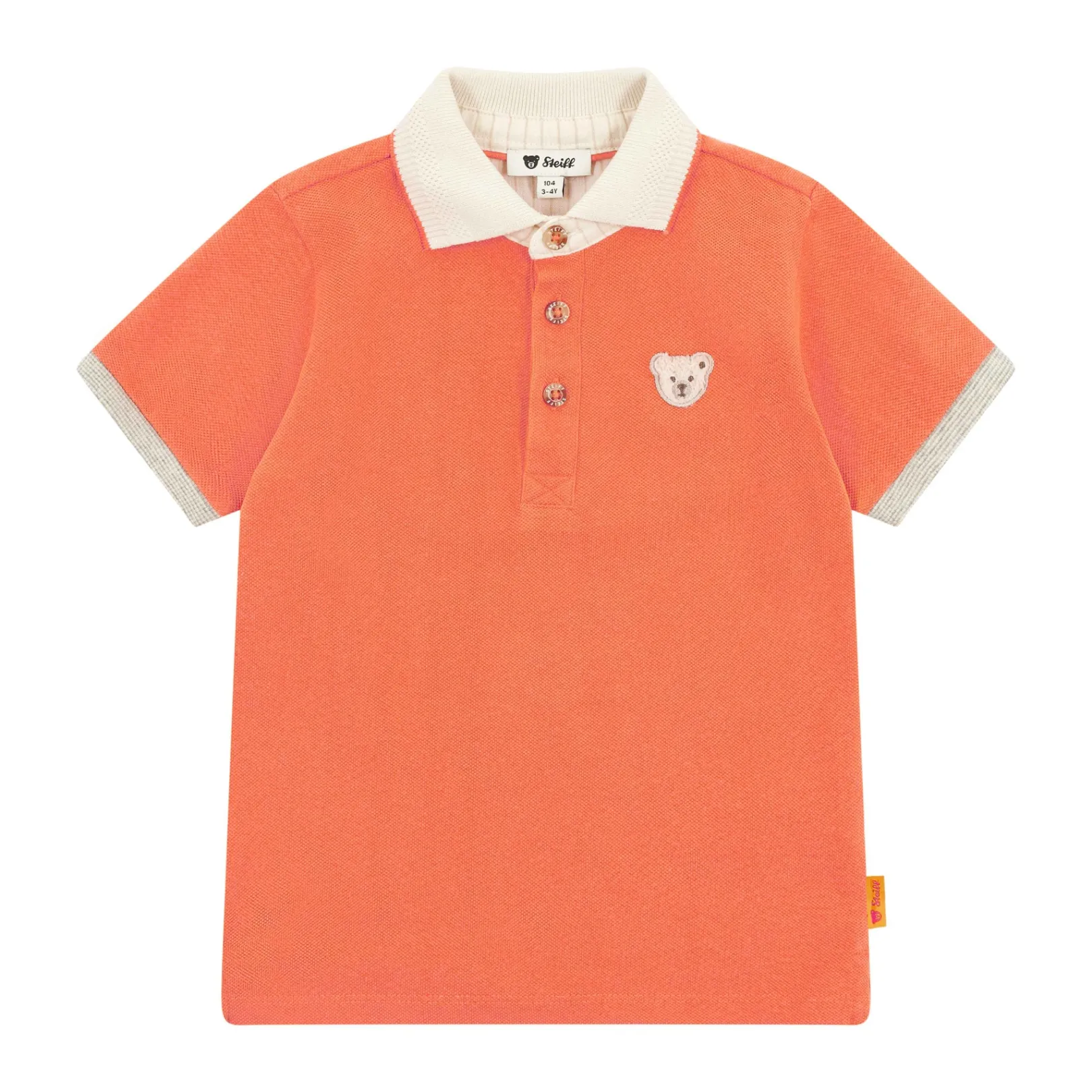 Fashion Steiff Poloshirt shortsleeve, for Boys orange