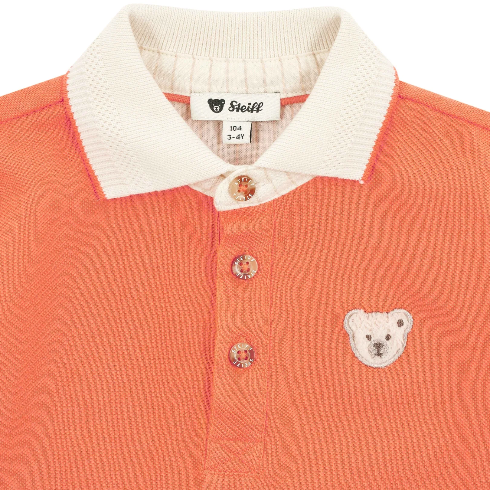 Fashion Steiff Poloshirt shortsleeve, for Boys orange