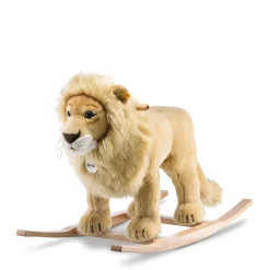 Best Steiff Rocking animal Leo lion, 70 cm, beige