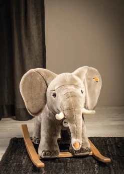 Fashion Steiff Rocking animal Trampili elephant, 70 cm, light grey